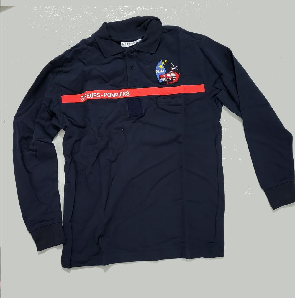 Polo manche longue pompier Vêtements