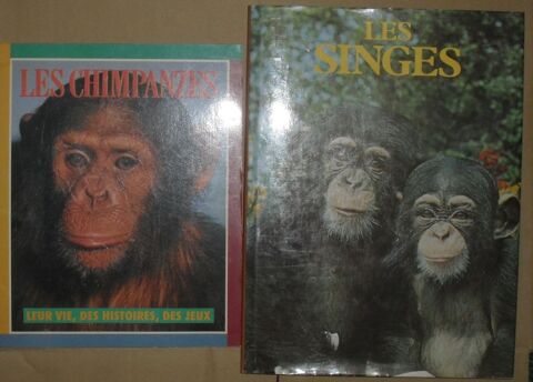 2 livres sur les SINGES NEUFS. Montreuil (93)