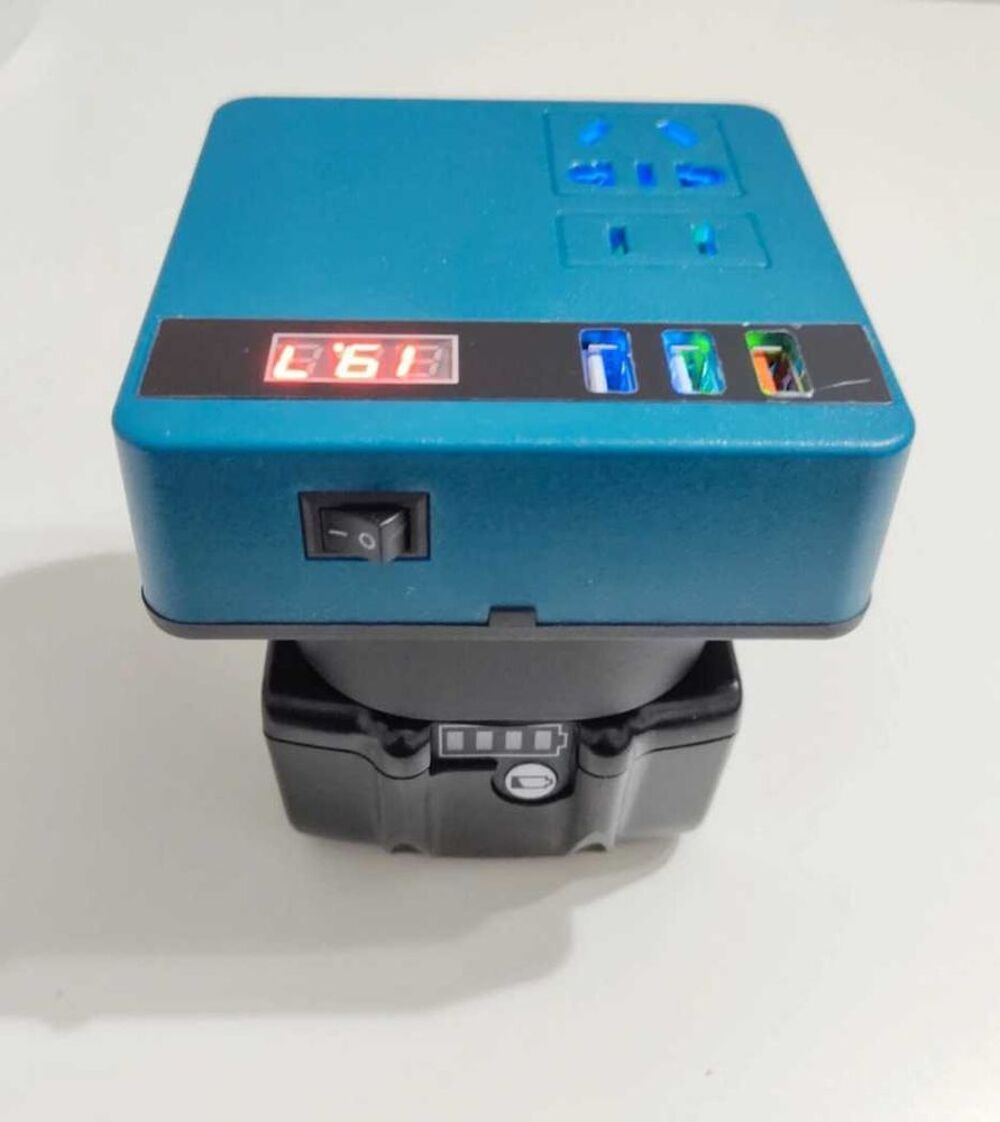 Convertisseur inverter Batterie Makita 18v vers 220v 3usb Bricolage