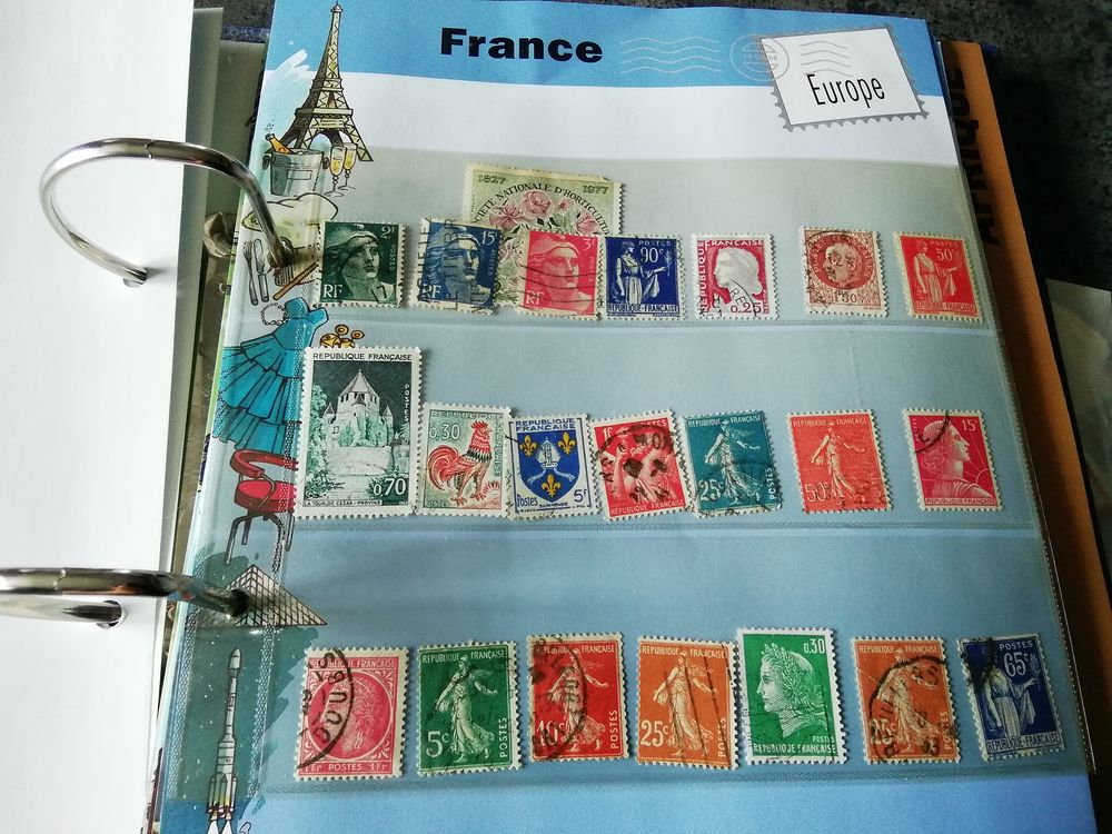 Collection de timbres 