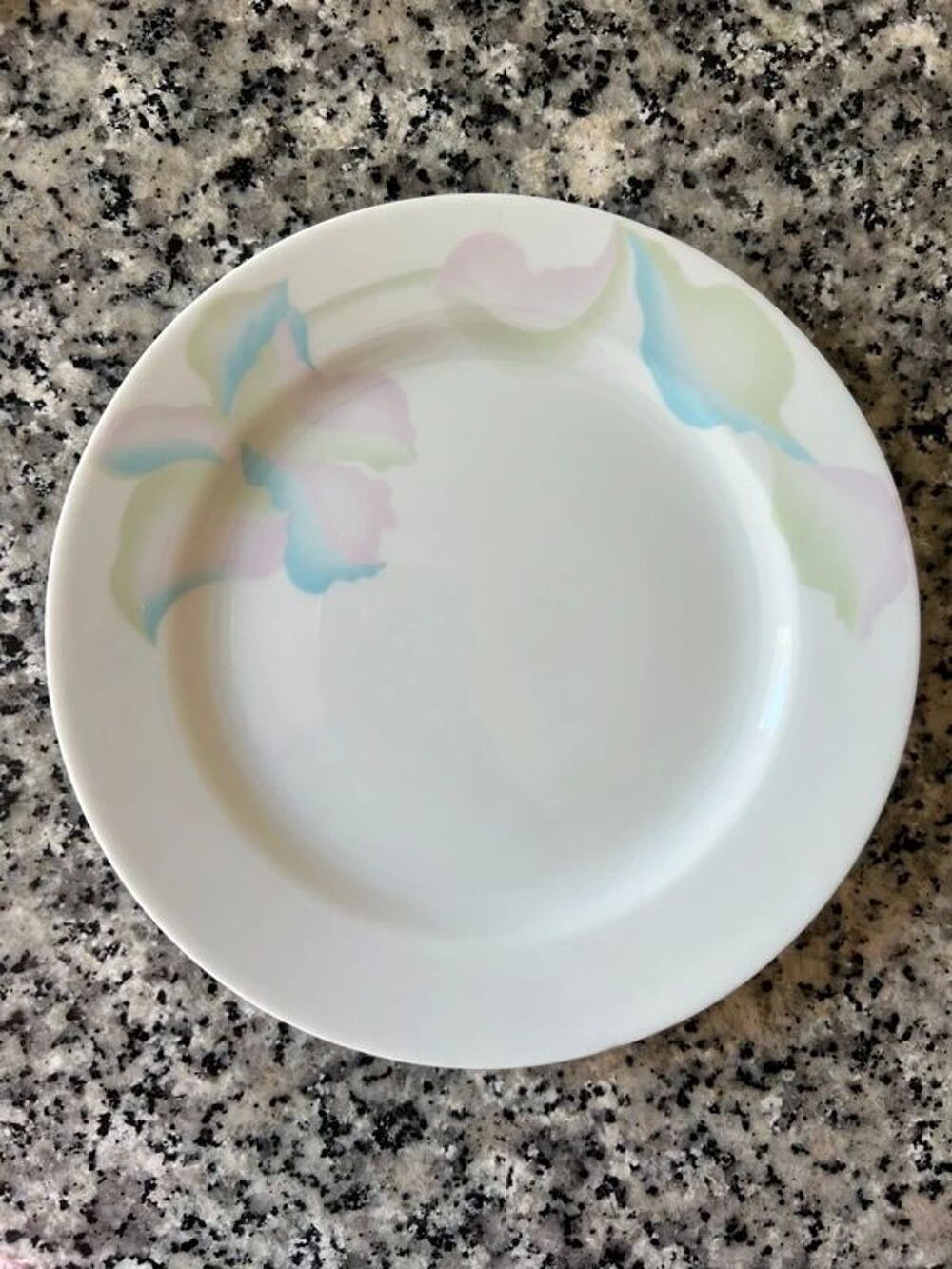 Service 6 assiettes &agrave; dessert Bareuther Bavaria. Porcelaine Décoration