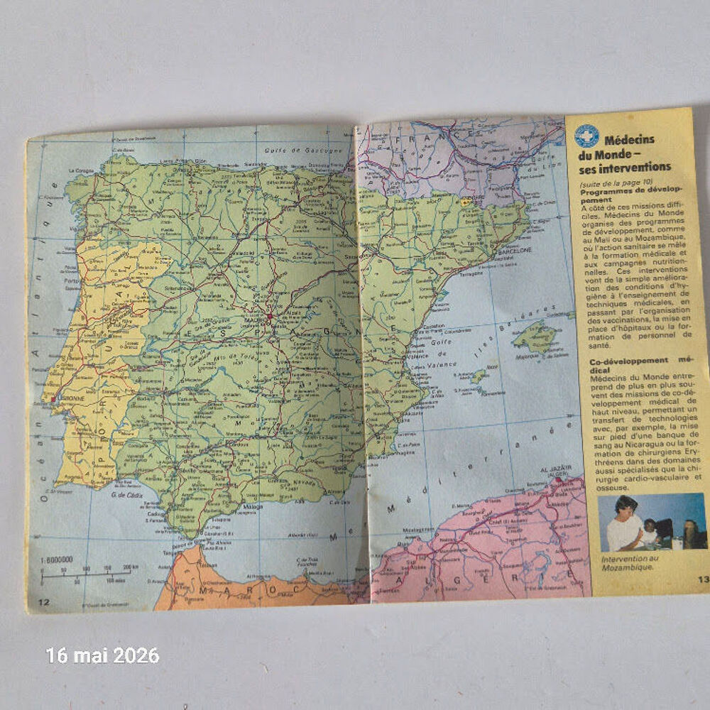 Carnet de route, atlas du monde, m&eacute;decins du monde en action 