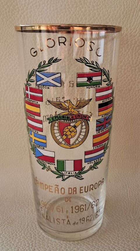 Verre vintage du SLB Benfica vintage, âgé de 64 ans Mauguio-Carnon-Plage (34)