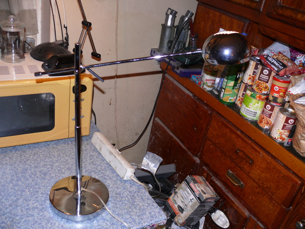 lampe de bureau, style industriel, en inox Electroménager