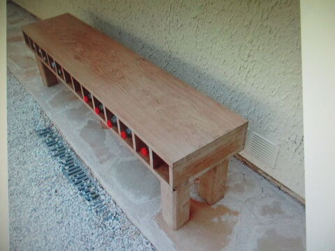 banc chéne massif avec range bouteilles 90 Brive-la-Gaillarde (19)