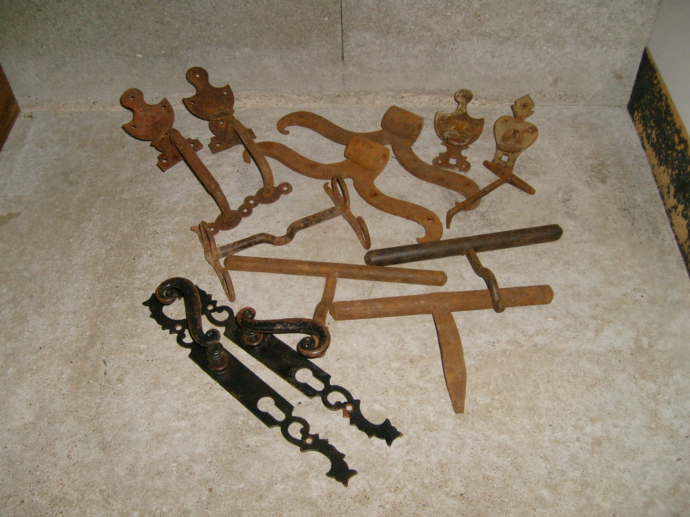 Ancien Verrous /targettes/serrures/fer forg&eacute; ect Bricolage