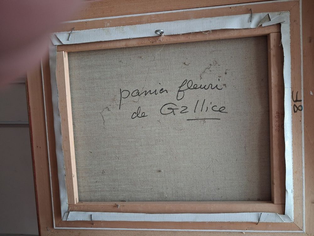 TABLEAU "Panier fleuri" Décoration