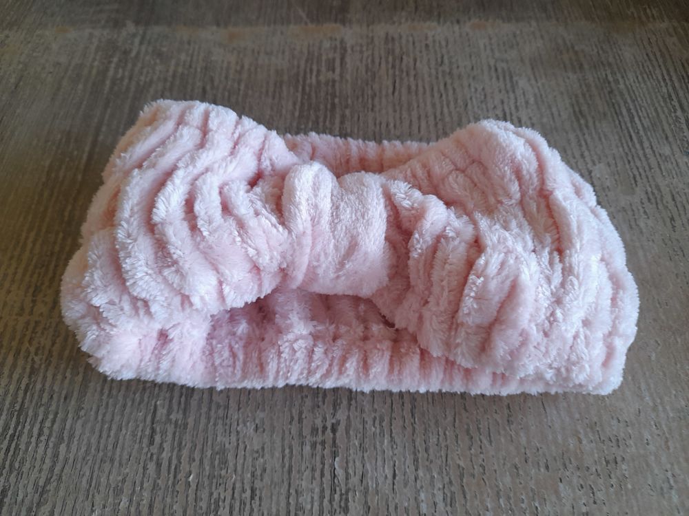 Bandeau velours rose Maroquinerie