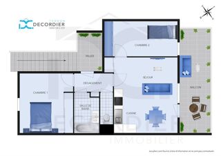  Appartement � vendre 3 pi�ces 60 m�