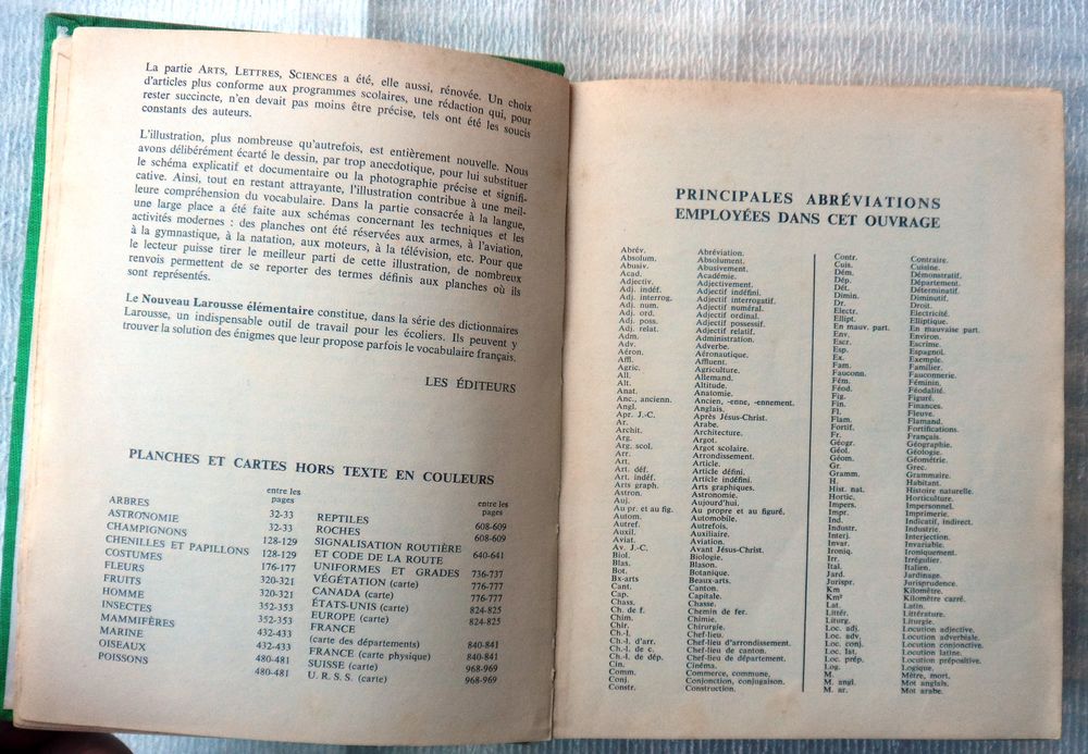 NOUVEAU LAROUSSE ELEMENTAIRE de 1967
44 100 articles. 2 637 Livres et BD