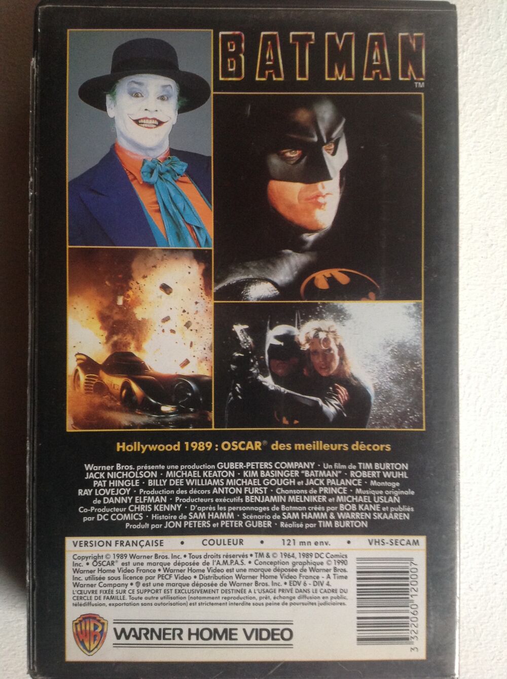 BATMAN JACK NICHOLSON MICHAEL KEATON K7 VID&Eacute;O Envoi Possible DVD et blu-ray