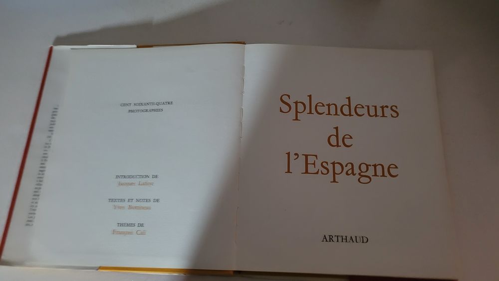 LIVRE SPLENDEURS DE L'ESPAGNE Livres et BD