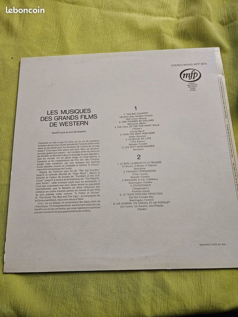 Musique originale des grands films de guerre mfp stereo 5171 CD et vinyles