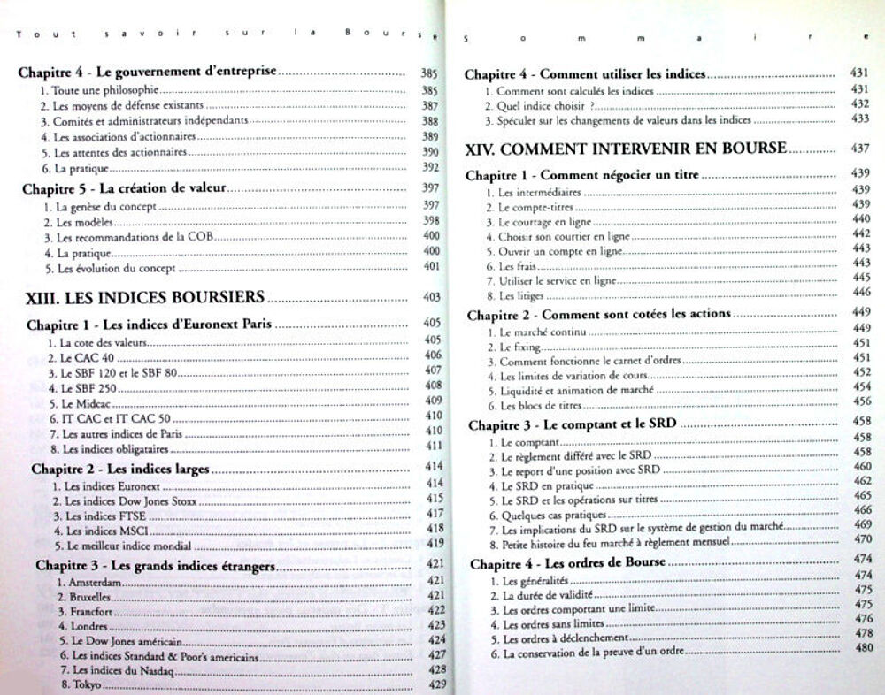 TOUT SAVOIR SUR LA BOURSE de Didier Vitrac (Trading, Sicav, Livres et BD