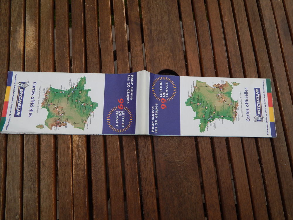 carte routi&egrave;re tour de France 1999 