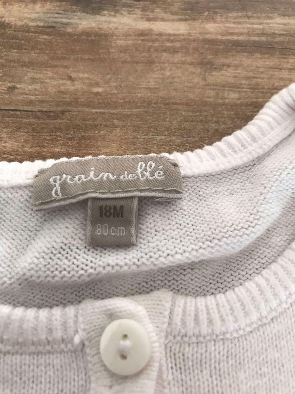 Gilet enfant fille " Grain de bl&eacute; " V�tements enfants