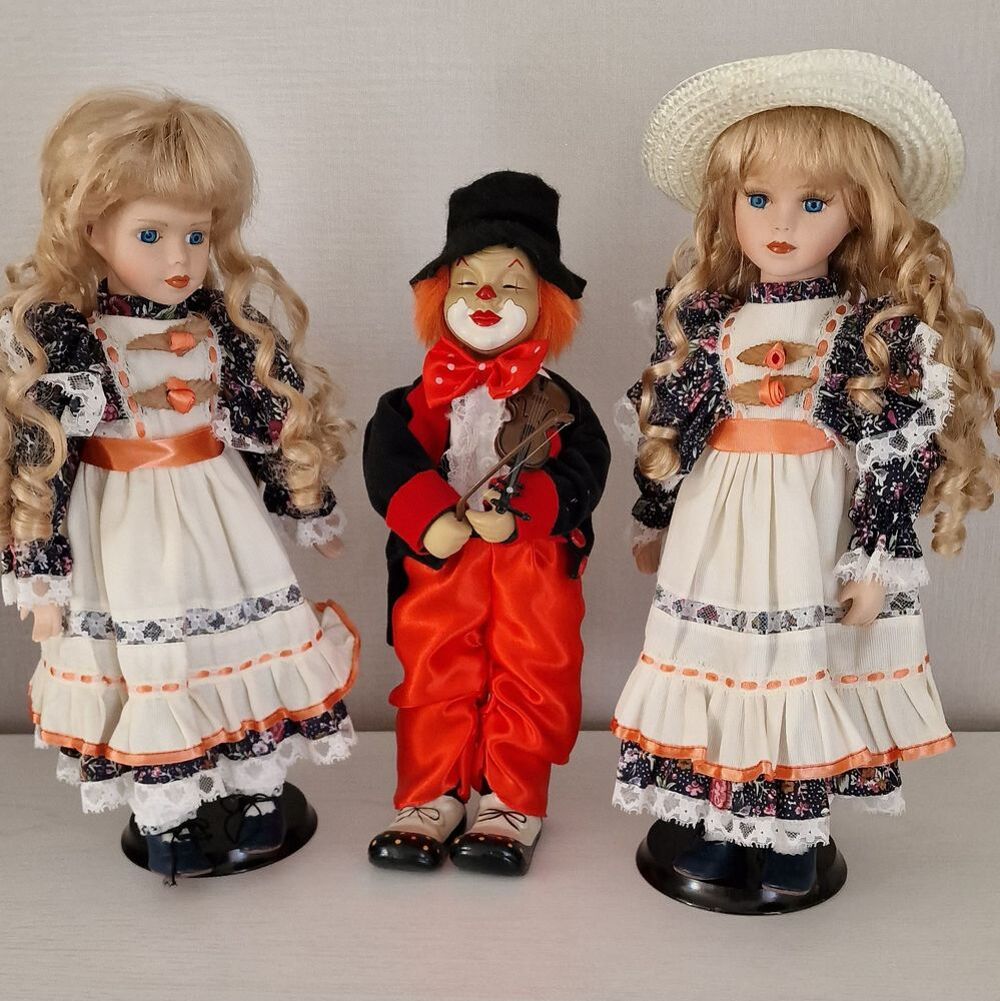 Poup&eacute;es en porcelaine pour d&eacute;coration Décoration
