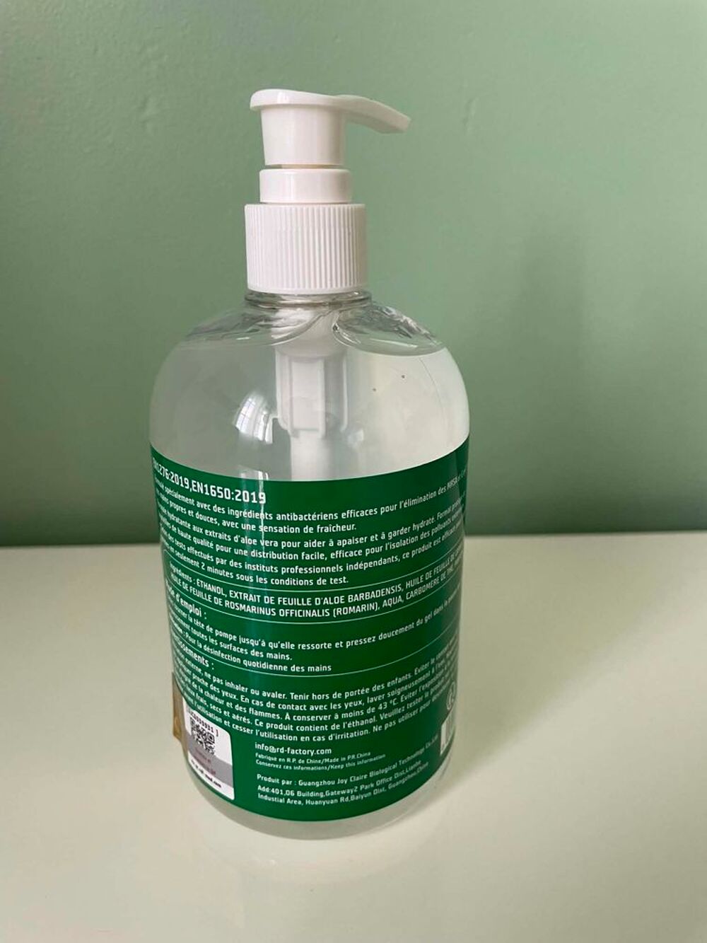 &Agrave; DONNER ? STOCK DE GEL HYDROALCOOLIQUE P&Eacute;RIM&Eacute; Bricolage