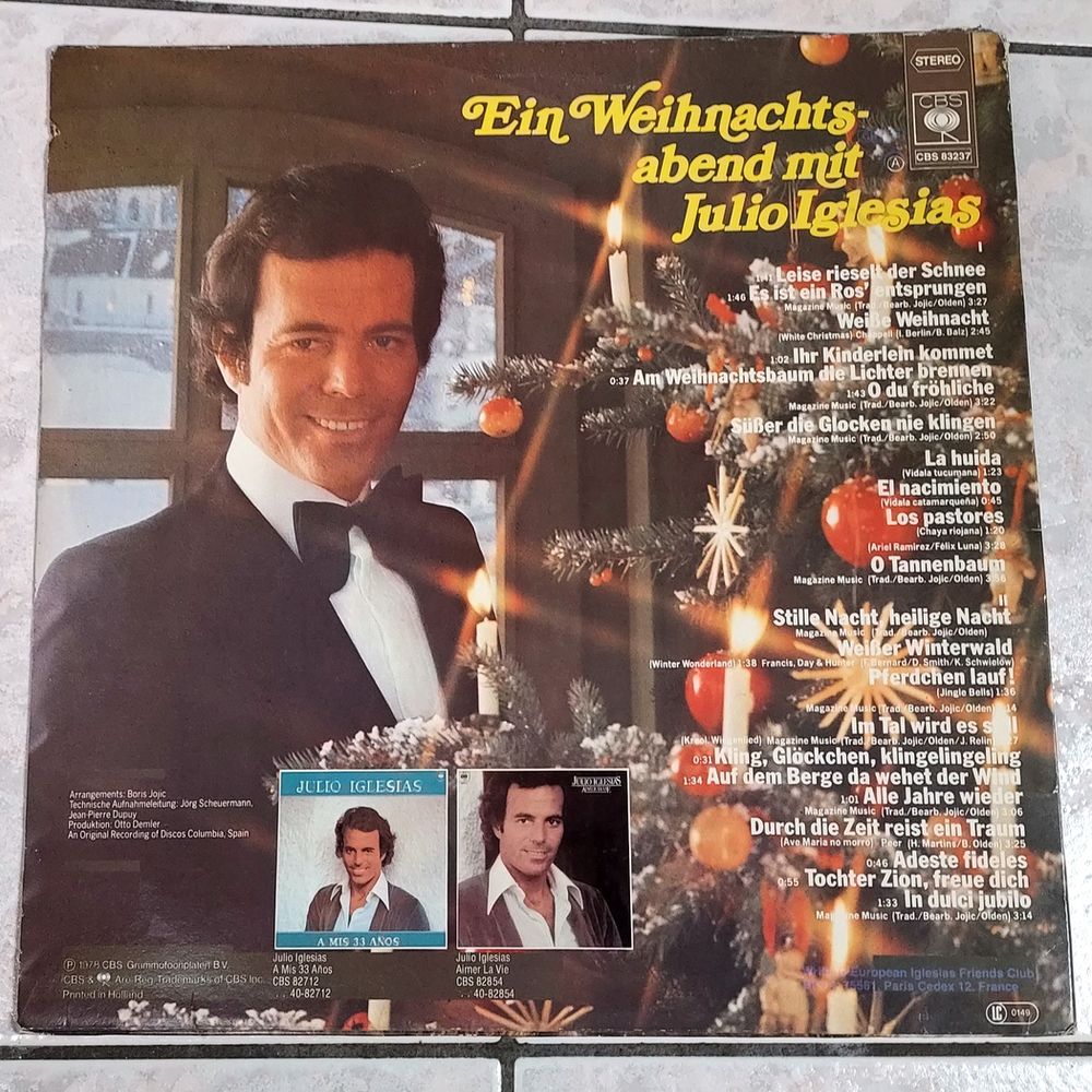 EIN WEIHNACHTS-ABEND MIT JULIO IGLESIAS - SOIR&Eacute;E DE NO&Euml;L-33t CD et vinyles