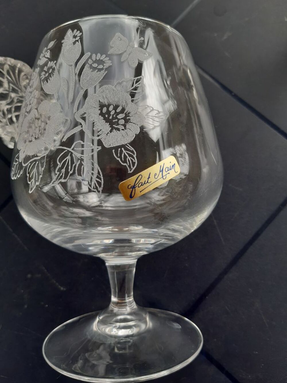 Verre Kir Royal + Grav&eacute; + divers... Décoration