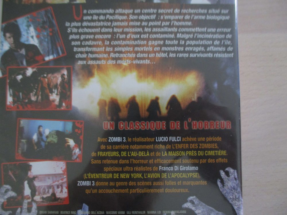 DVD ZOMBI 3 LUCIO FULCI NEUF DVD et blu-ray