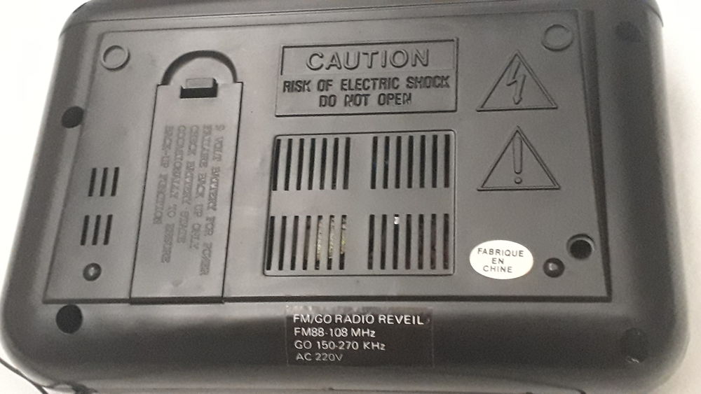 Ancien Radio r&eacute;veil
Audio et hifi