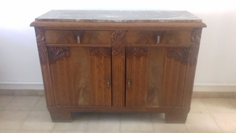 Buffet bois et marbre Meubles