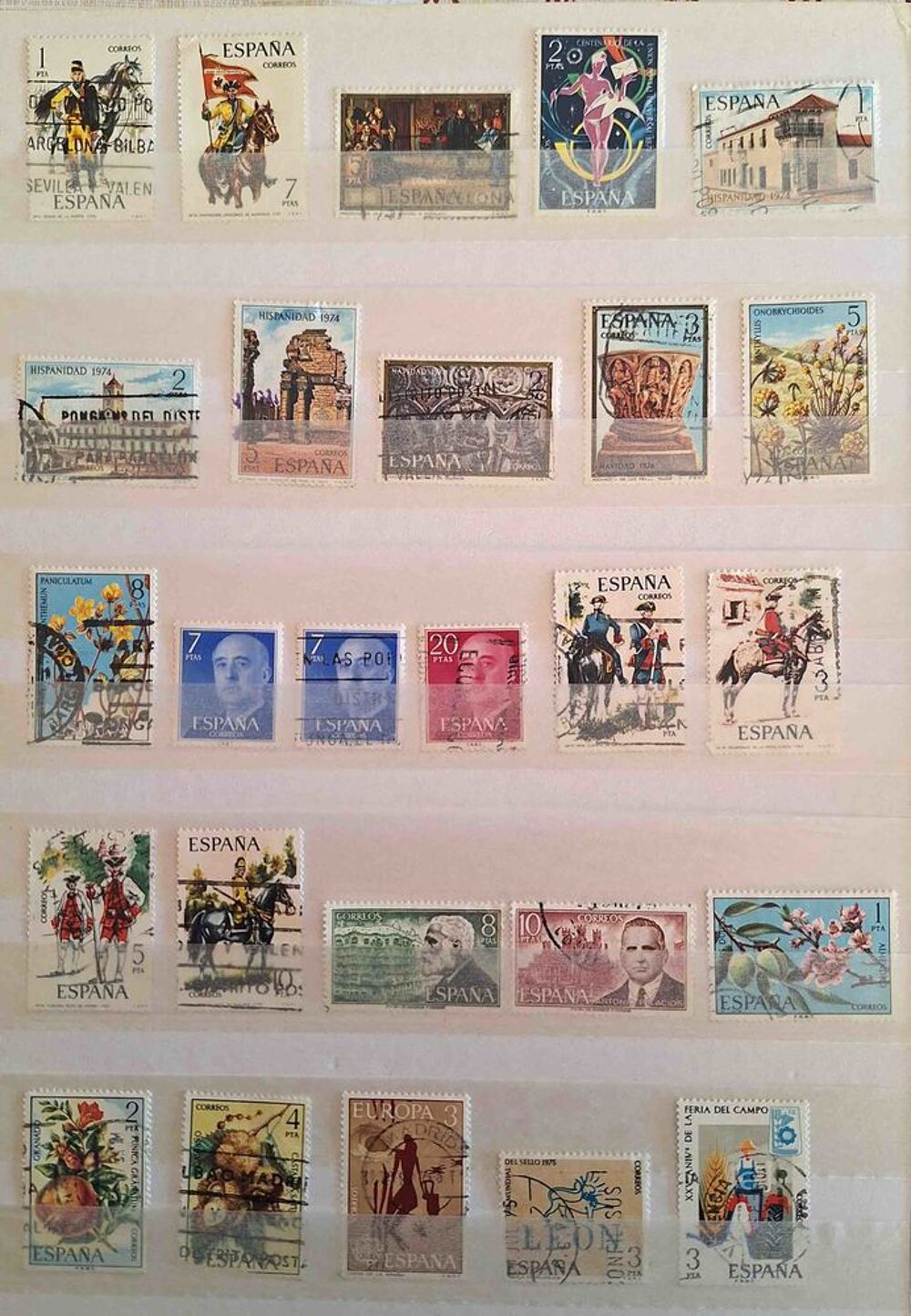 S&eacute;rie de timbres de collection d'Espagne bis 