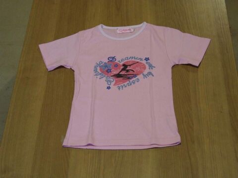 Tee-shirt manches courtes, PARADISE, Rose, 8�ans 1 Bagnolet (93)