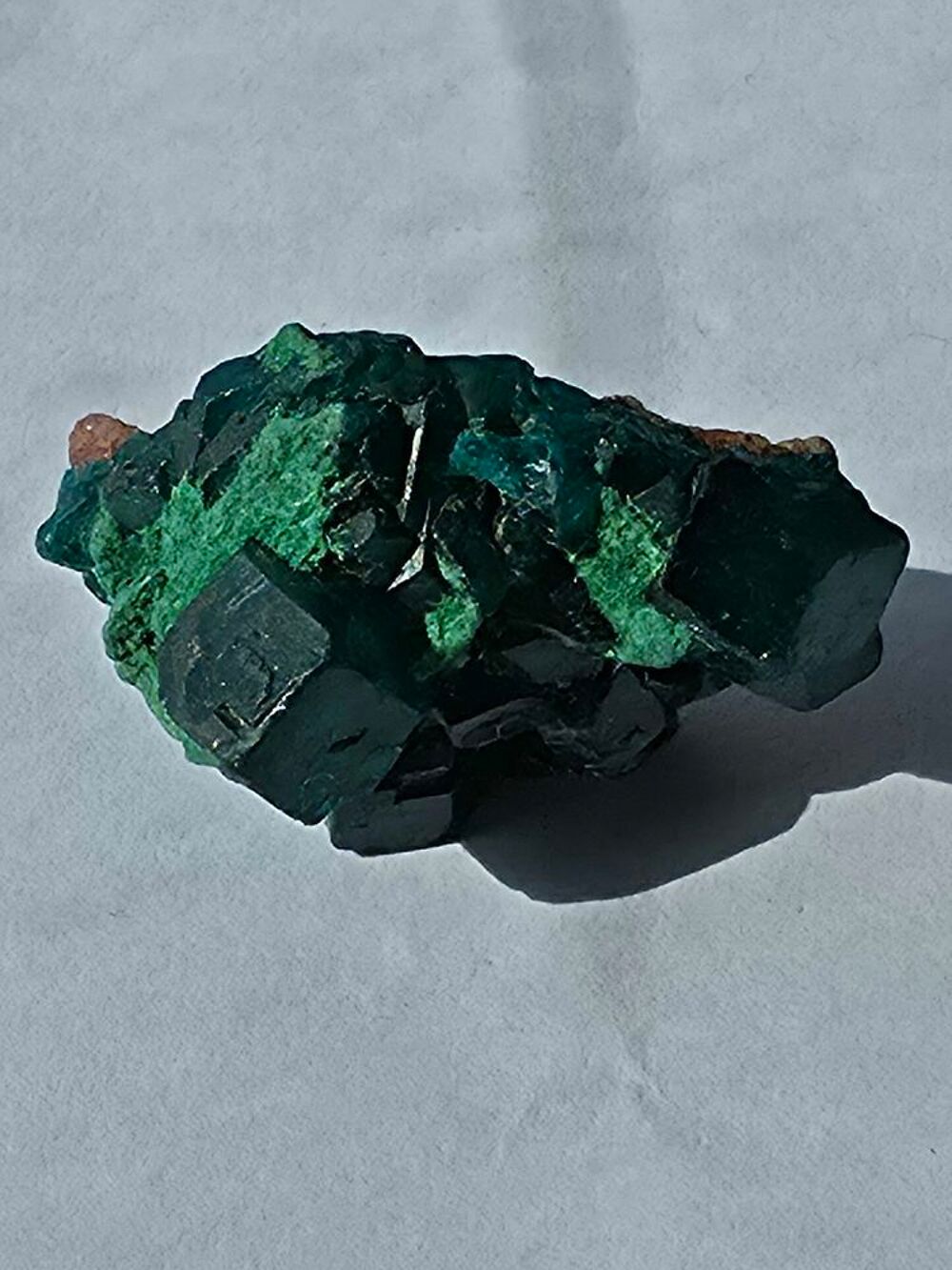 Rare Dioptase Verte sur Matrice-Katanga, RDC-8g 