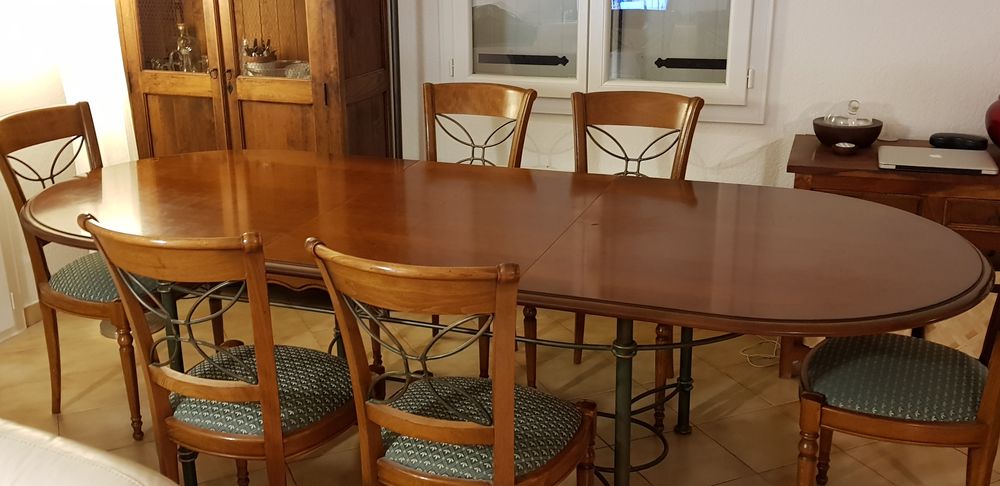 table en meurisier extensible 6/8 places+ chaises Meubles