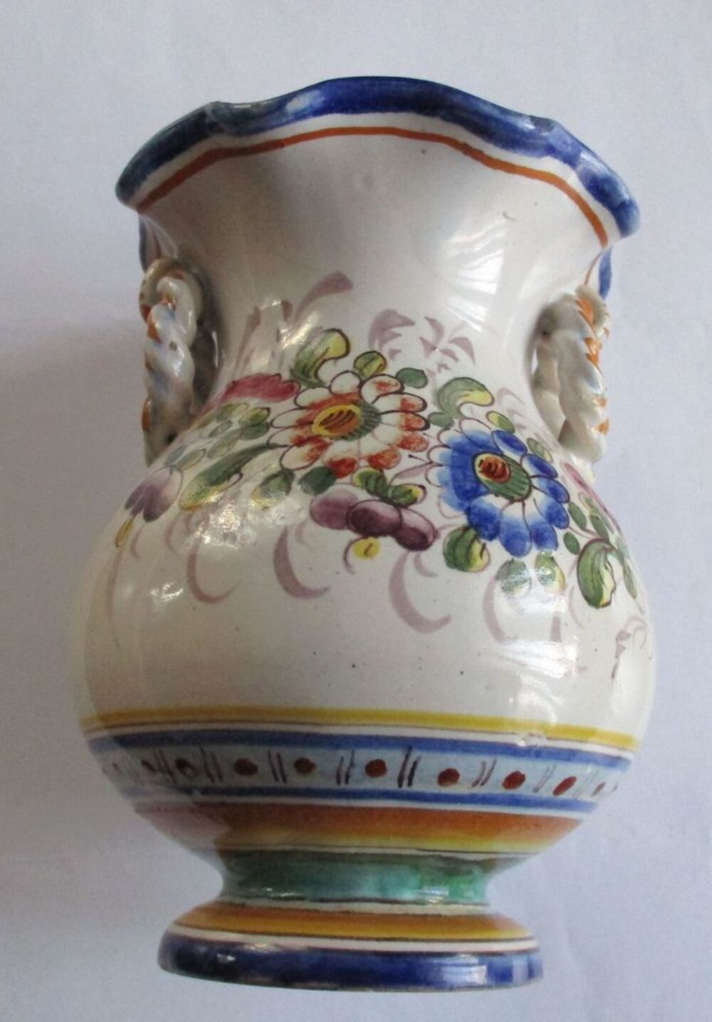 VASE ANCIEN FAIENCE NEVERS TROUSSEAU Décoration