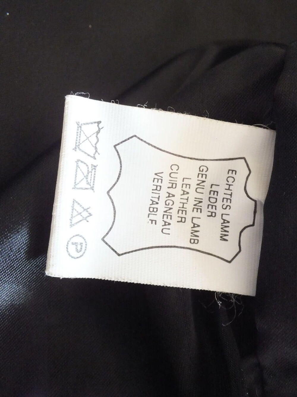 manteau long cuir noir avec doublure Vêtements