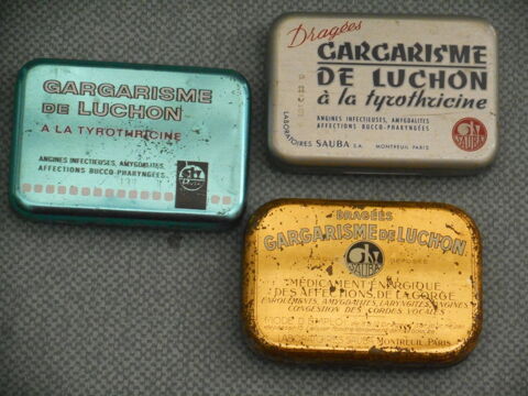 Lot de 3 boites de  Gargarisme de Luchon  12 Nieuil-l'Espoir (86)