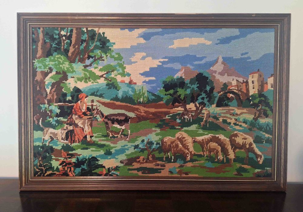 Canevas berg&egrave;re sur cadre Décoration