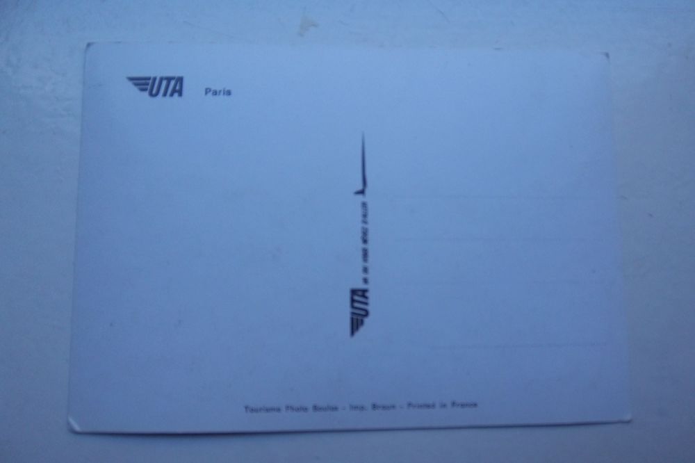 Carte postale publicite Uta Paris 