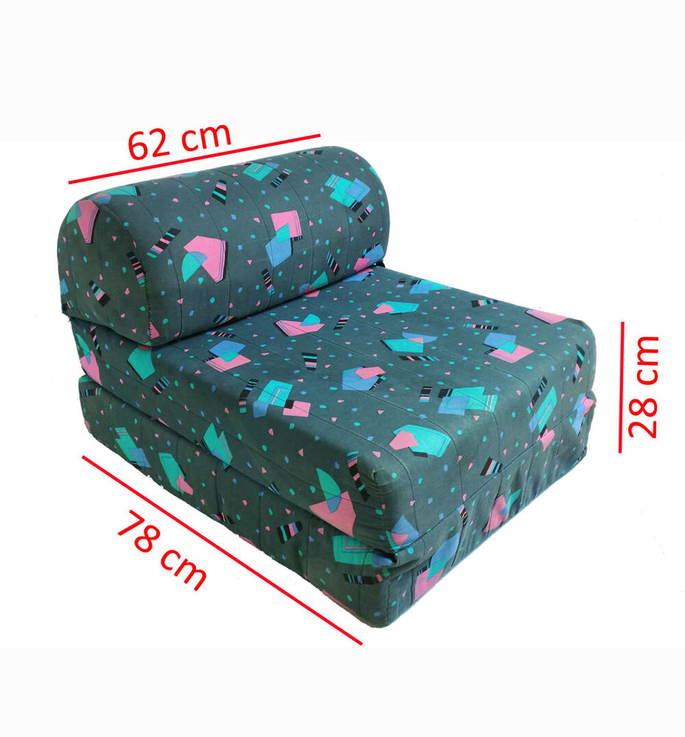 Chauffeuse en tissu, Transformable en lit d'appoint Mobilier enfants
