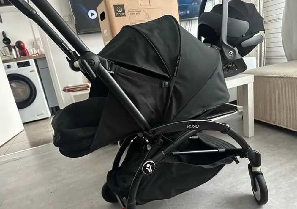 Poussette Babyzen YoYo 3 Stokke Noire Neuve emball&eacute;e Puériculture