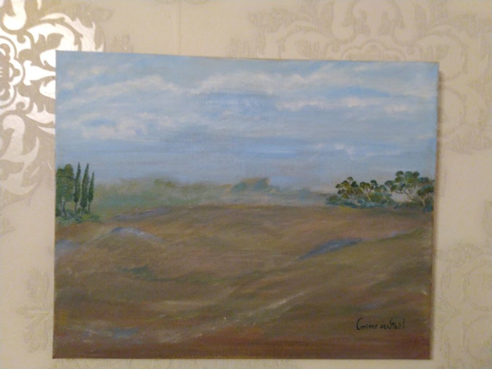 tableau "s&eacute;r&eacute;nit&eacute;" de corinne de sta&euml;l Décoration