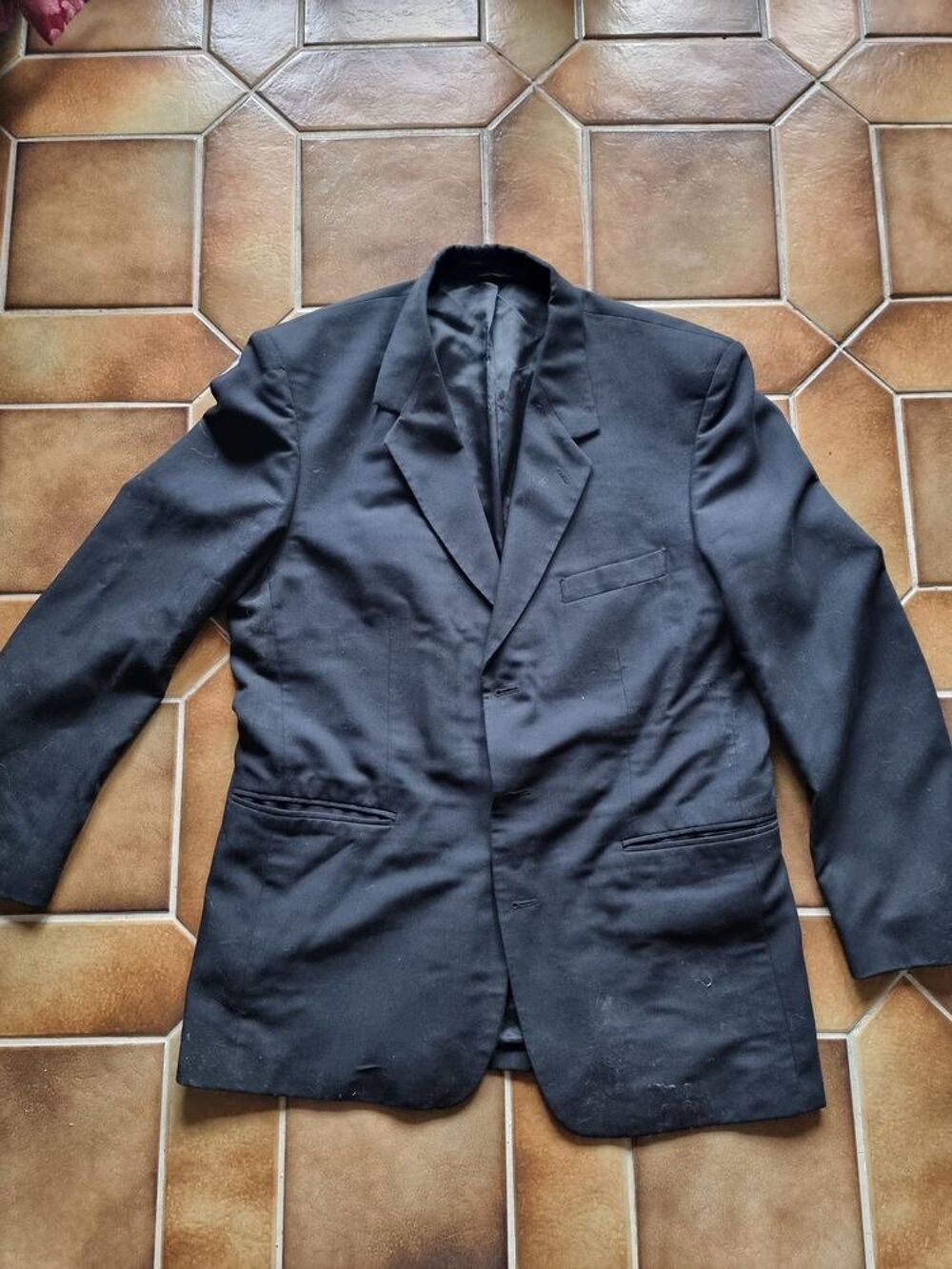 Veste de costume Men's noire pour homme taille 54 Vêtements
