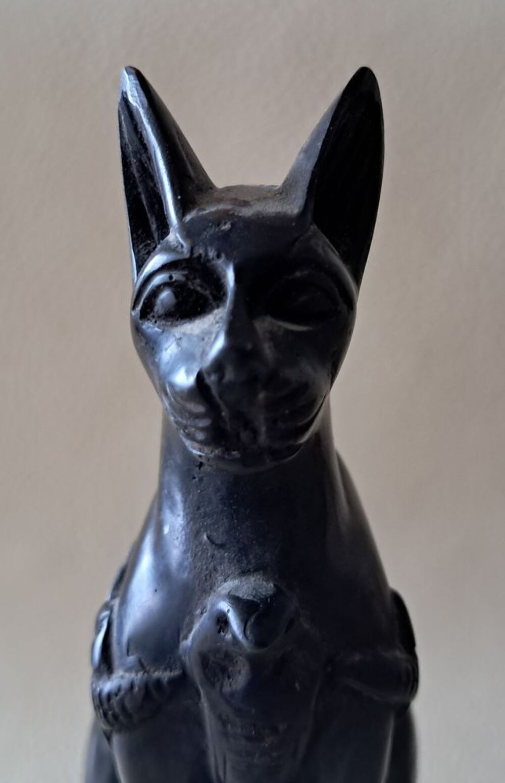 statue figurine bibelot d&eacute;coratif de chat &eacute;gyptien en r&eacute;sine Décoration
