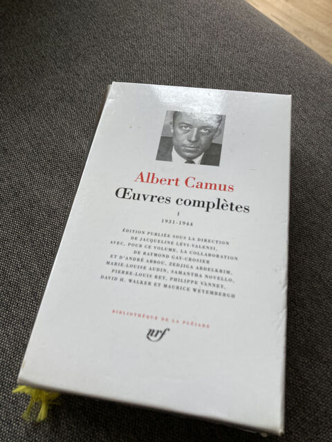 OEUVRES COMPLETES ALBERT CAMUS PLEIADE VOLUME 1 50 Strasbourg (67)
