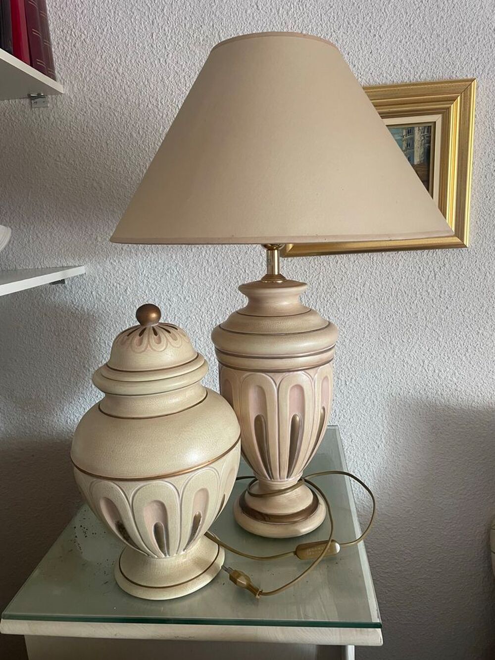 ensemble de lampe de salon avec vase Décoration