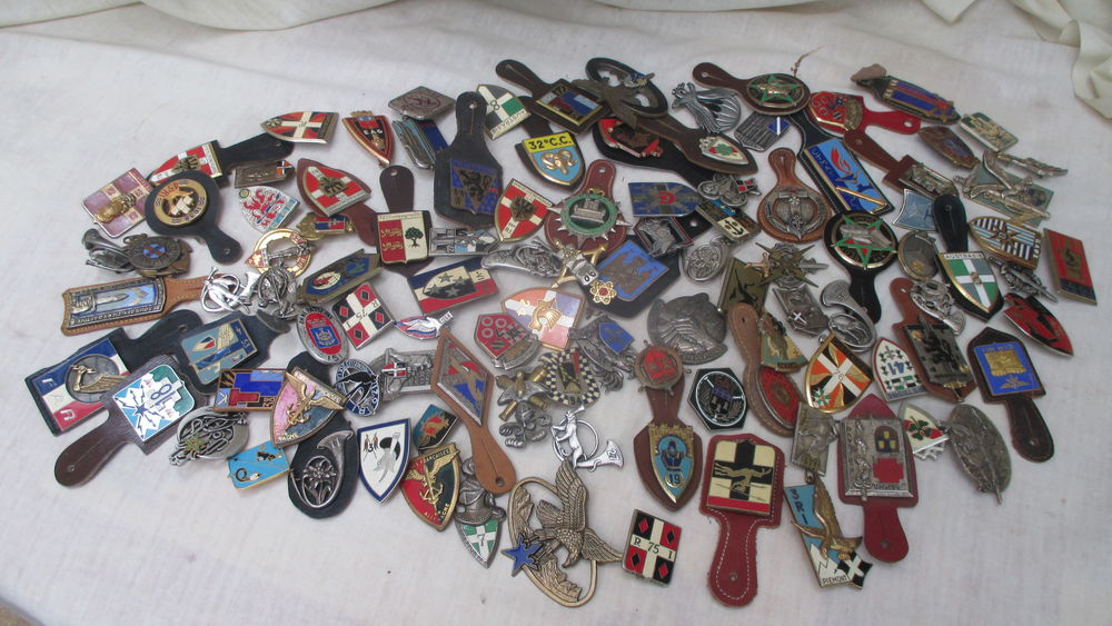 a saisir! lot 105 insignes militaire/civil. 