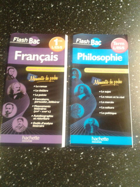 FICHES FLASH BAC : FRANAIS 1res & PHILOSOPHIE Terminales  2 Saulx-les-Chartreux (91)