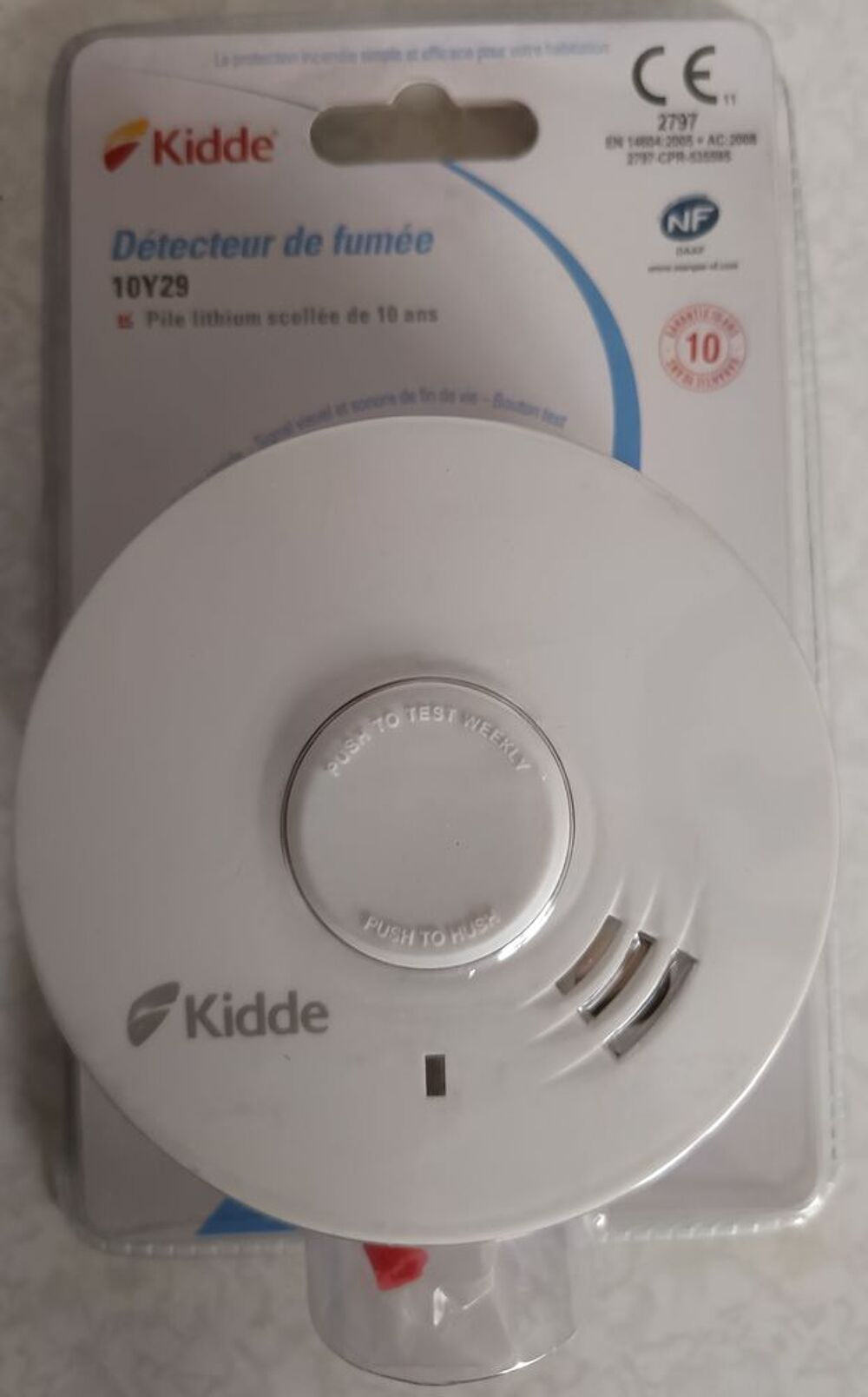 Kidde 10y29 D&eacute;tecteur Fum&eacute;e Compact avec Alerte Silencieuse Bricolage