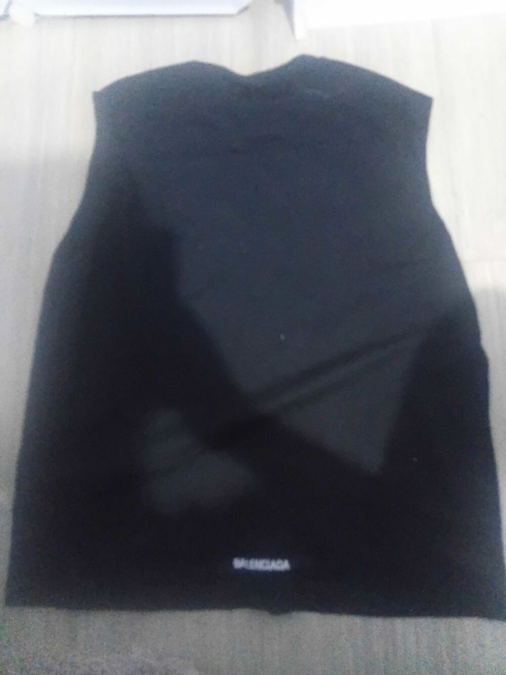t-shirt noir sans manche Balenciaga Vêtements