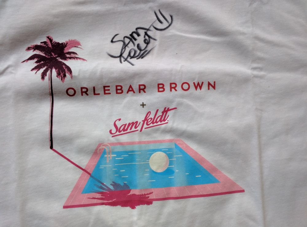 T-shirt homme Orlebar Brown sign&eacute; par Sam Feldt - taille L Vtements