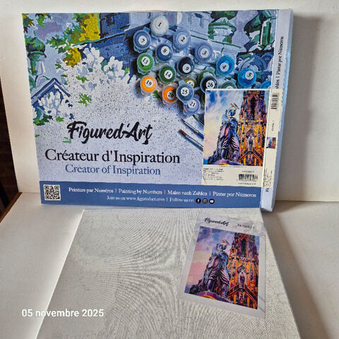 Peinture sur toile avec num�ros statue Edinburgh, et sa pein 20 Saumur (49)