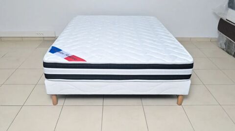 Sommier avec pied pour deux personnes, neuf avec livraison 225 Paris 1 (75)